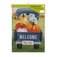 thumbnail image 2 of Meadow Creek Fall Garden Flag, 18" Fall Blue Truck, 2 of 7