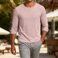 thumbnail image 3 of fatyb Men's Long Sleeve T Shirts Crew Neck Casual Basic Tee Shirts Breathable Thin Pullover Tops for Men, 3 of 7
