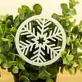 thumbnail image 3 of Set of 4 Unique Christmas Tree Snowflake Ornaments, 3 of 9
