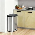 thumbnail image 3 of Atilioo 80 Liter/21.1 Gallon Trash Can with Lid, Stainless Steel Garbage Can with Removable Inner Bucket & Foot Pedal, Soft-Close Lid Rubbish Bin for Home Office, 3 of 9