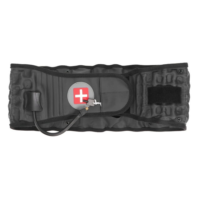 Back Decompression Belt, Professional Inflatable Relieves Stress Lumbar Decompression Belt With Inflator For Walking Khaki,Blue,Black