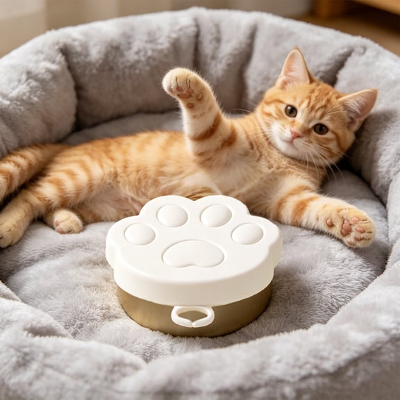 UNLLLL 3 in 1 Food Grade Silicone Pet Can Lid, Cat Paw Shaped Can Lid, Airtight Seal Cover for Wet Food Freshness, for Cats and Dogs Snack Sealing (White)