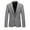 Gray, variant on Vedolay Fall Tops for Men Business Casual Blazer with Lined Double Suit Jacket,Black 165