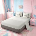 thumbnail image 3 of Erosebridal Golf Ball Sport 7pcs Bedding Comforter Set For Kids,Girls Cute Bowknot Queen Bedding Sets,Reversible lightgray, 3 of 7