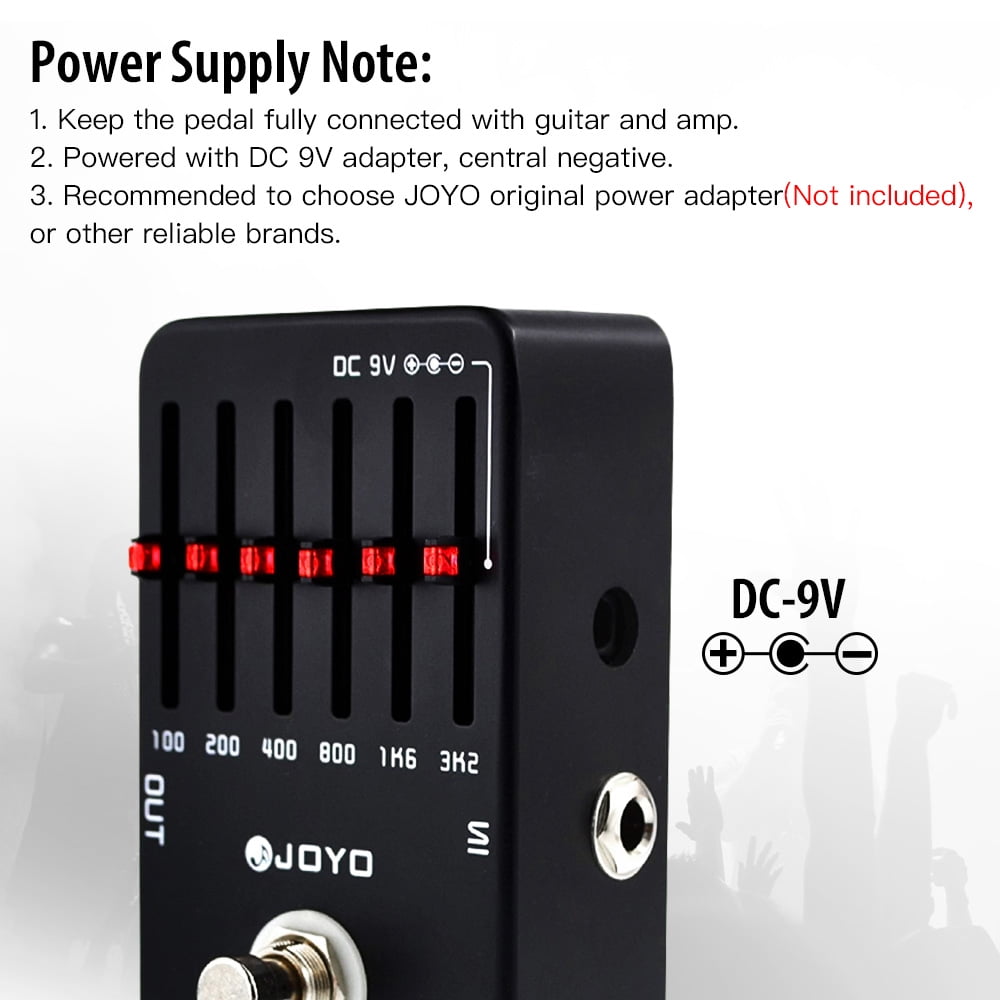 JOYO JF-11 6 Band EQ Pedal Equalizer ±18dB Guitar Effect Pedal