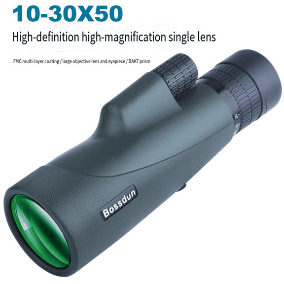 10-30×50 Powerful Monocular BKA4/FCM Long Range Pocket Spotting Zooming Telescope Eyeglass For Hunting Camping Tourism