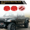 thumbnail image 3 of Cubierta de llave de puerta exterior 3 Pcs para Jeep Wrangler JL JLU Sport Sahara Rubicon 2018-2022 y Gladiator JT 2020-2022 ABS Rojo, 3 of 6