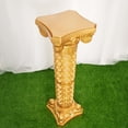 thumbnail image 4 of Efavormart 4 Pack | Gold Crafted Venetian Inspired Pedestal Stand | Plant Pillar - 40" Tall PVC, 4 of 10