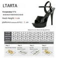 thumbnail image 2 of Mclubgirl  2023 11cm Heels Sandals Fish Toe  Women's Sandas Platfrom Fashion for Dance Black Classic LFD, 2 of 6