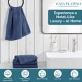 thumbnail image 2 of Hand Towels for Bathroom - 4 Piece Set (16" x 28"), Soft & Absorbent Bath Hand Towels, Premium Navy Hand Towels for Bathroom, 100% Cotton Bathroom Hand Towels for Everyday Use - Navy, 2 of 8