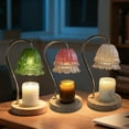thumbnail image 6 of Bxaolu Fragrance Candle Warmer Lamp, Electric Candle Warmer with Dimmer, Mom Christmas Birthday Gifts for Women, House Warming Gifts New Home Bedroom Decor, Green, 6 of 7