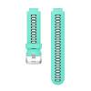 thumbnail image 2 of Correa de reloj de silicona para Garmin Forerunner 735XT 620 630 (negro + verde menta), 2 of 8