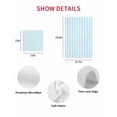 thumbnail image 7 of Aqua Blue Green Kitchen Dish Towels for Drying Dishes Set of 2, Checkered Plaid Gingham Lattice Trellis Waffle Weave Microfiber Hand Tea Bathroom Towels Quick Dry & Absorbent Towel 12x12, 7 of 7