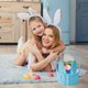 thumbnail image 4 of YiJuHui Easter Bunny Basket Woven Storage Tote with Long Ears, Foldable Collapsible Paper Rope Organizer Bin for Home Decor, Gift, Party, Egg Hunt, Living Room, Nursery, Laundry, 4 of 6