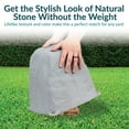 thumbnail image 3 of Sunnydaze Outdoor Flat-Top Polyresin Landscape Rock Septic Cover with Stakes - Gray - 11" - 2pk, 3 of 10