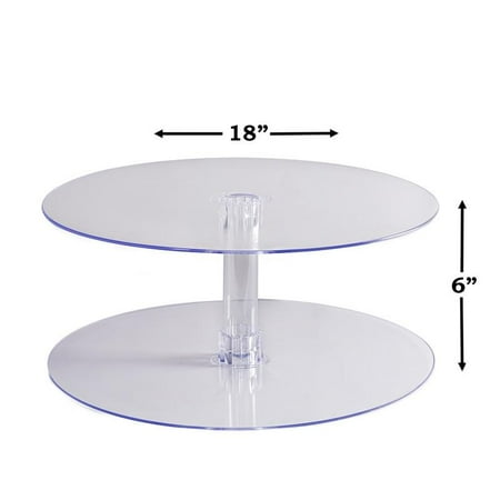 Efavormart 1 Tier Acrylic Crystal Glass Clear Cupcake Efavormart 1 Tier Acrylic Crystal Glass Clear Cupcake
