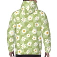thumbnail image 7 of Sikiie Daisies Flowers Men's Hoodie, Essentials Hoodie, Sweatshirt, Pullover Hooded Sweatshirt for Men-3X-Large, 7 of 7