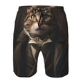 thumbnail image 3 of Balery Victorian Gentle Cat Traje de Baño Estilo Hawaiano para Hombre, Shorts de Secado Rápido con Bolsillos-XX-Large, 3 of 6