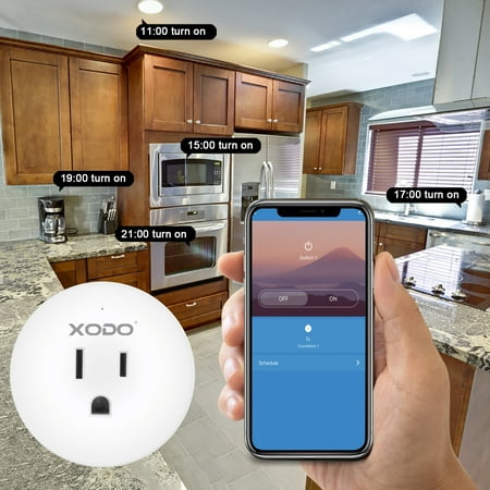 XODO Wi-Fi Smart Plug Outlet 2-Pack - Alexa Plug, Remote App Control