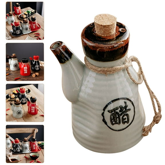 MLINS Soy Sauce Bottle Vinegar Kitchen Oil Pot Condiment Dispenser