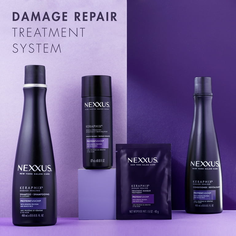 Nexxus Keraphix Keratin Shampoo for Severe Damaged Hair, 13.5oz