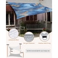 thumbnail image 5 of Abstract Marble Waterproof Sun Shade Sail Blue Gradient Gold Wave Texture Art Outdoor Patio Sun Shades Canopy UV Block Waterproof Sunshade for Garden Backyard Deck Pergola 12x16 Ft, 5 of 9