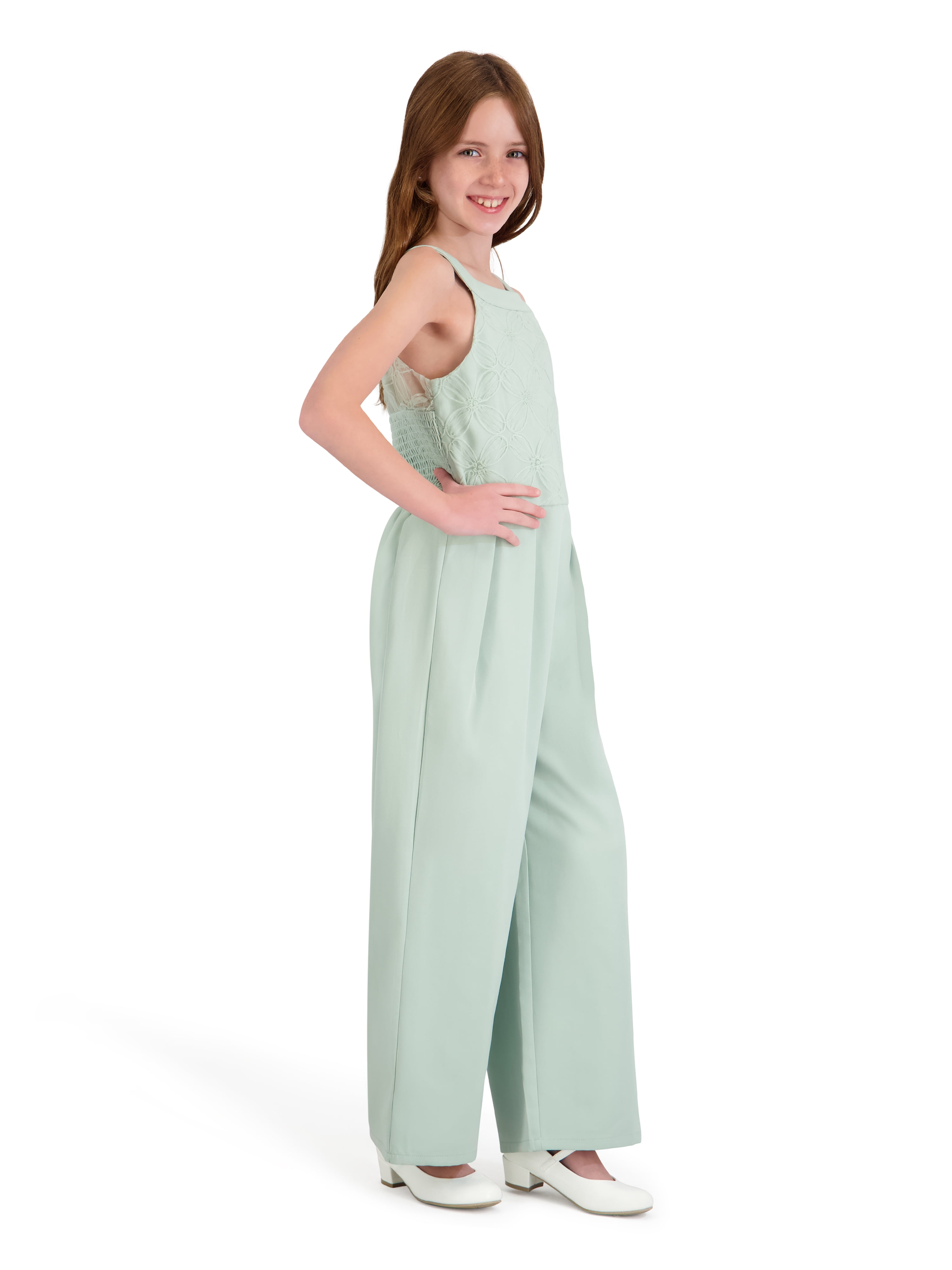 Kensie Girl Sleeveless Floral Soutache Jumpsuit, Sizes 4-16