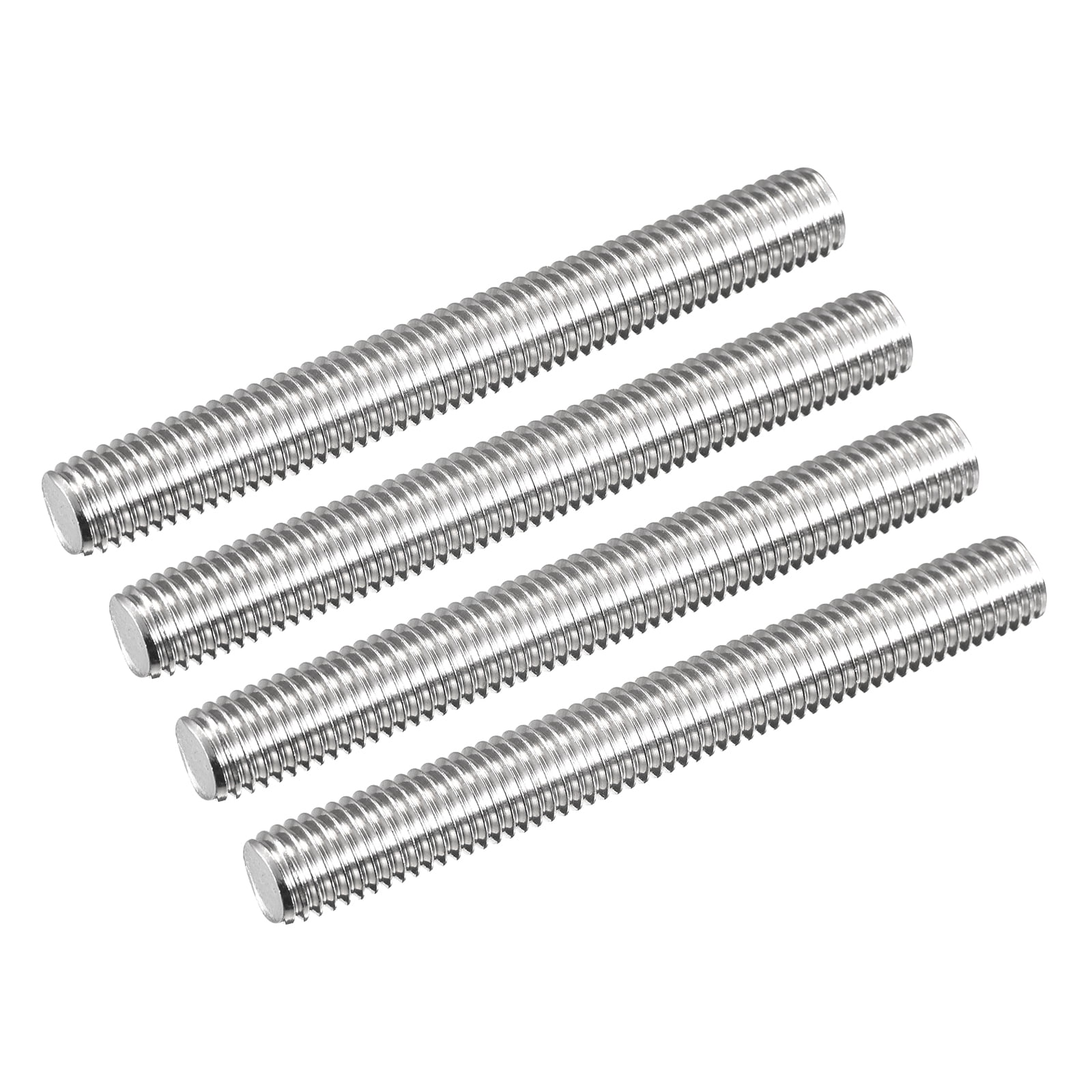 QUARKZMAN 1Pcs Varilla Roscada Completa M10 X 130mm Acero Inoxidable 304 Rosca A La Derecha Pernos De Barra Para Ensamblaje De Muebles Y Maquinaria