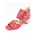 thumbnail image 4 of Womens Low Block Heel Dress Shoe Ladies  Buckle Sandals, 4 of 7