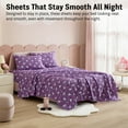 thumbnail image 2 of THD Purple Unicorn Printed Kids Bed Sheets - 4 Piece - Patterned Girls Bed Sheet Set - Wrinkle Resistant & Ultra Soft - Fits Mattresses up to 15 Inches Deep - Full, 2 of 6