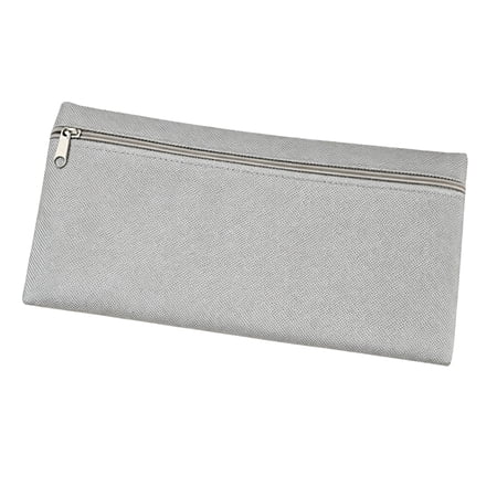 2pcs Solid Color Pencil Case with Large Capacity Portable Zipper Pouch for Campus Supplies and Daily Organization