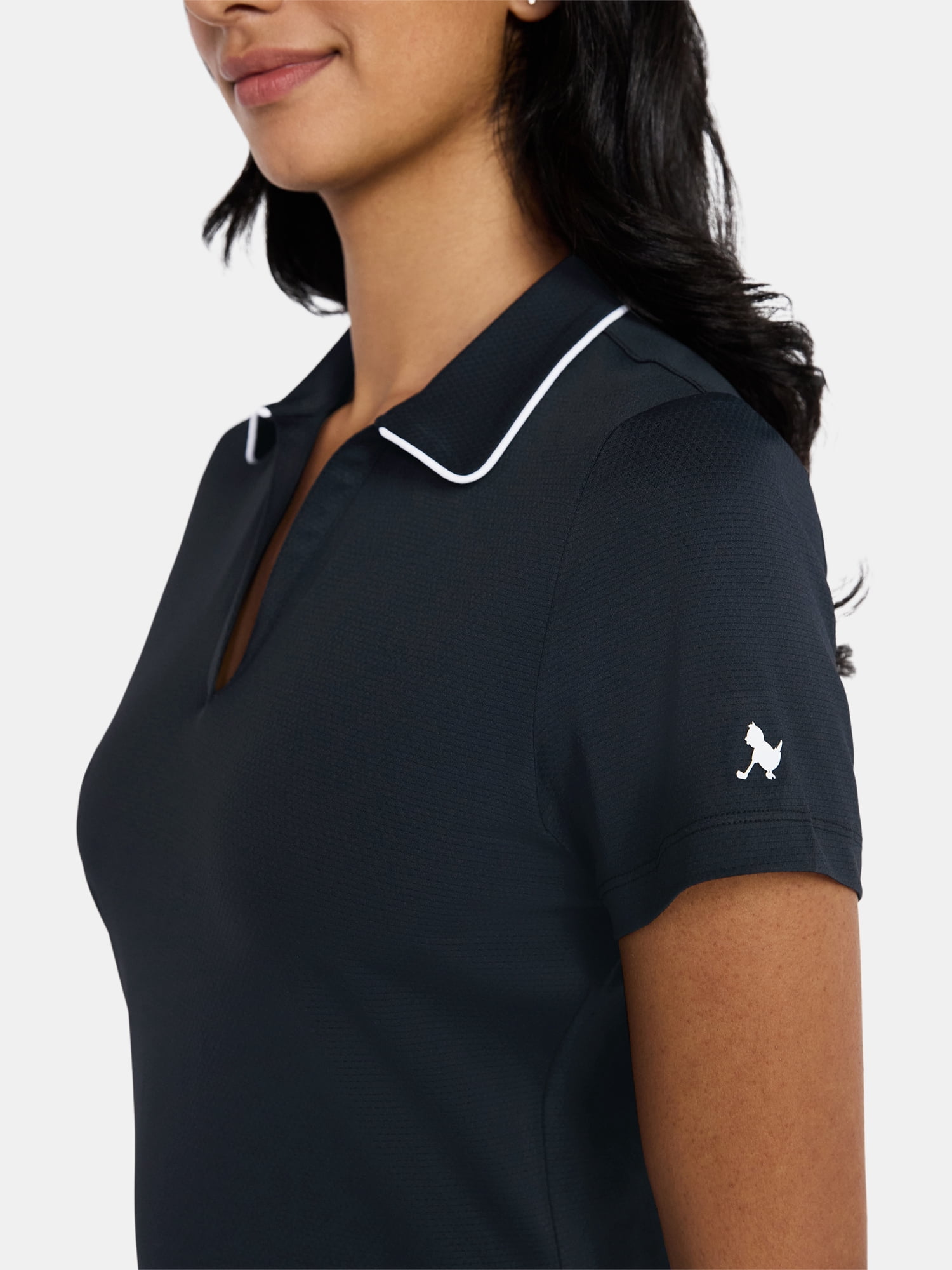 Birdie Bound Women's Brittany Golf Polo Shirt with Short Sleeves, Sizes XS-XXL