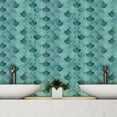 thumbnail image 2 of Walplus 11" x 8" 8 sheets Peel and Stick Tile Backsplash for Kitchen Bathroom Kitchen Decor Fresh Turquoise Glossy, 2 of 12
