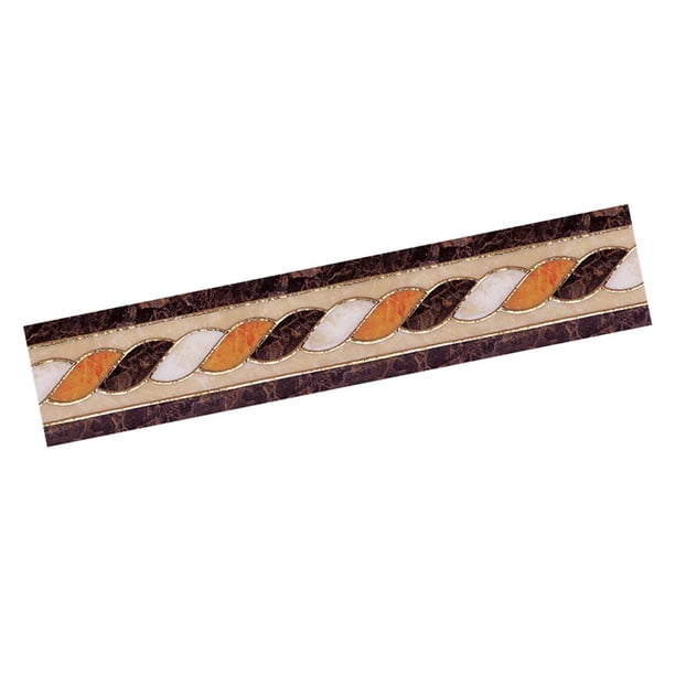Adhesivo de vinilo autoadhesivo para la cintura de la cocina, de PVC, resistente al aceite, con lámina dorada, n. degree 1