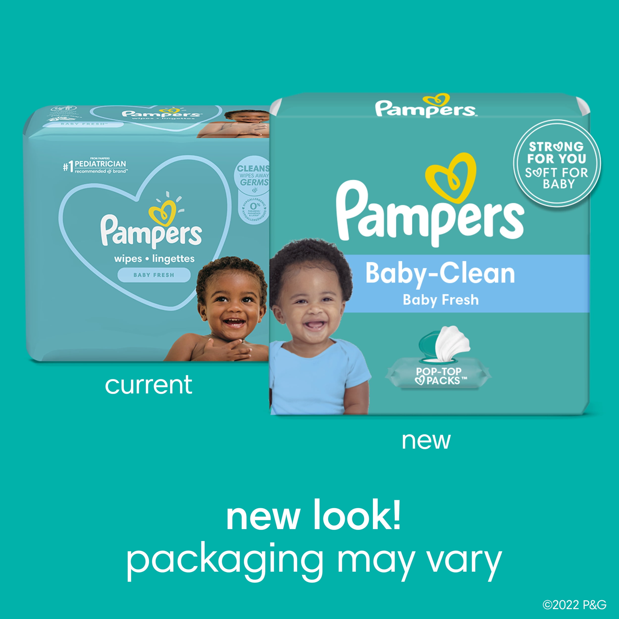 Pampers Flip Top Wipes Baby Fresh 12x 864 Wipes (Select for More