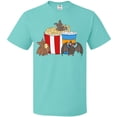 thumbnail image 3 of Inktastic Movie Loving Bats with Popcorn and Soda T-Shirt, 3 of 5