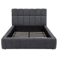 thumbnail image 4 of Nollet 48-inch Upholstered Queen Panel Platform Bed Grey, 4 of 9
