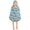 thumbnail image 7 of Toddler Hooded Beach Towel 24x50 Kids Bath Towels Soft Quick Dry for Swim Pool Boys Girls Wood Hoods and Wave, 7 of 7