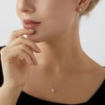 thumbnail image 2 of DIAMONBLISS 14K Real Solid Gold Solitaire Necklace for Women | 14K Yellow Gold Emerald Cut Pendant Necklace | 1 Carat Cubic Zirconia CZ Diamond Simulant, 2 of 5