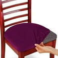 thumbnail image 3 of Fundas de asiento estirables - Se adapta al comedor de la oficina Sillas de patio Taburetes de bar Borde elástico Juego lavable de 2- Borgoña Ideaworks JB7621BUR, 3 of 4