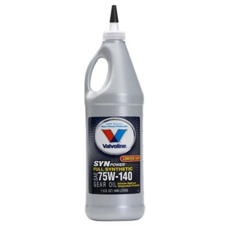 Valvoline SynPower SAE 75W-140 Full Synthetic Gear Oil 1 QT