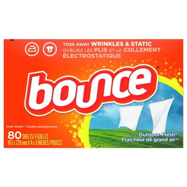 Bounce Fabric Softener Dryer Sheets - Outdoor Fresh 80 ct