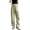 Khaki, variant on JIKNTTR Women Casual Cargo Pants Women's Cargo Trousers Loose Work Trousers Quick Drying Stretch High Waist Cargo Pants Pocket Streetwear Pull on Slacks Bottoms