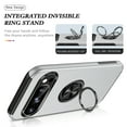 thumbnail image 3 of Dteck Case for Google Pixel 10 Pro XL,Shockproof TPU+PC Case Built-in Ring Holder Kickstand Slim Back Protective Cover for Google Pixel 10 Pro XL,Silver, 3 of 7