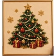 thumbnail image 6 of DIY Christmas Pearl Diamond Painting Art Kit with Frame, Christmas Pearl Beads Art Craft for Adults Beginner, Gemstone Diamond Dots Beads for Home Wall Decor, Healing Stress-Relieving (Cottage), 6 of 11