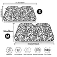 thumbnail image 3 of Daiia Hand Drawn Snake Windshield Sun Shade for Car SUV Truck ( ), Car Sun Shade Windshield, Car Shades for Front Windows, Sunshade for Car Windshield, 3 of 7