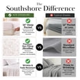 thumbnail image 4 of Southshore Fine Linens Willow Grove Taupe Botanical Leaf Sheet Set, Ultra Soft Brushed Microfiber, 15 Inch Deep Pocket, 4 PCS, 1 Flat Sheet, 1 Fitted Sheet and 2 King Pillowcases, California King, 4 of 9