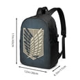 thumbnail image 3 of Attack On Titan Laptop Backpack With Usb Charging Port Travel Backpack Computer Bag 17 Inch School Bookbag For Adult Teen, 3 of 9