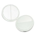thumbnail image 1 of Hella Round Reflex Reflector White Pair 90mm Caravan For Jeeps Tractor, 1 of 4