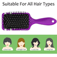 thumbnail image 3 of Qzjjjmy Massage Scalp Cheer Hair Brush for Girls Kids Women Air Cushion Massage Cheerleading Detangling Hair Comb, 3 of 7